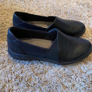NWT Clarks Kayleigh Black leather Shoes Size 7